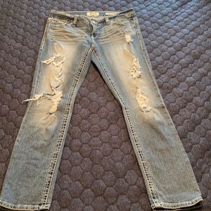 Distressed Daytrip Lynx Ankle Skinny